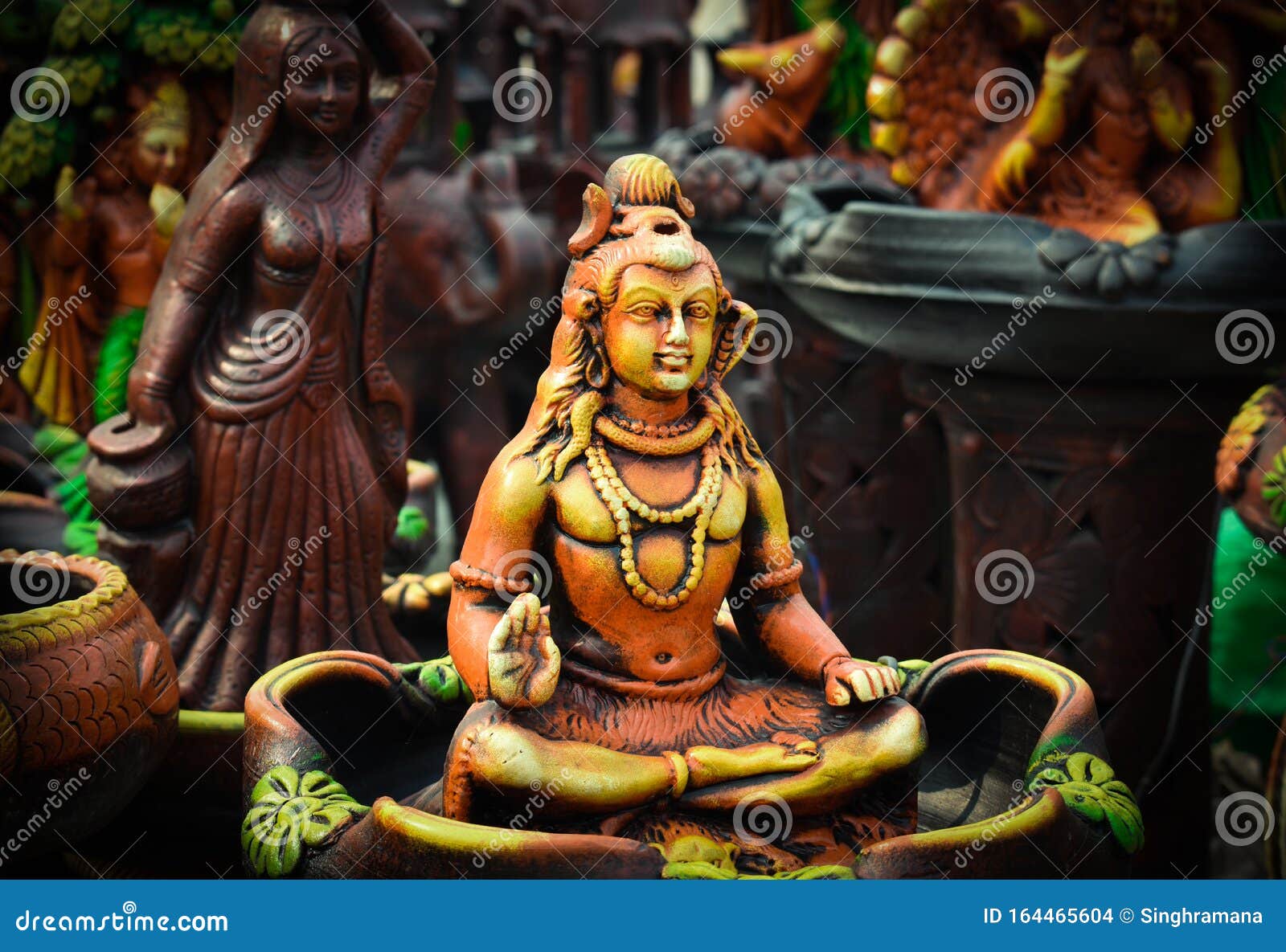 Beautiful View of Portrait of Lord Shiva Stock Photo - Image of ...