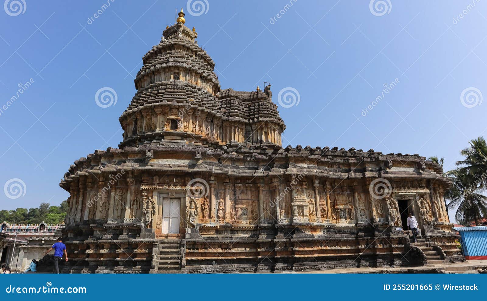 beautiful view of sri vidya shankara temple, sringeri, karnataka, india