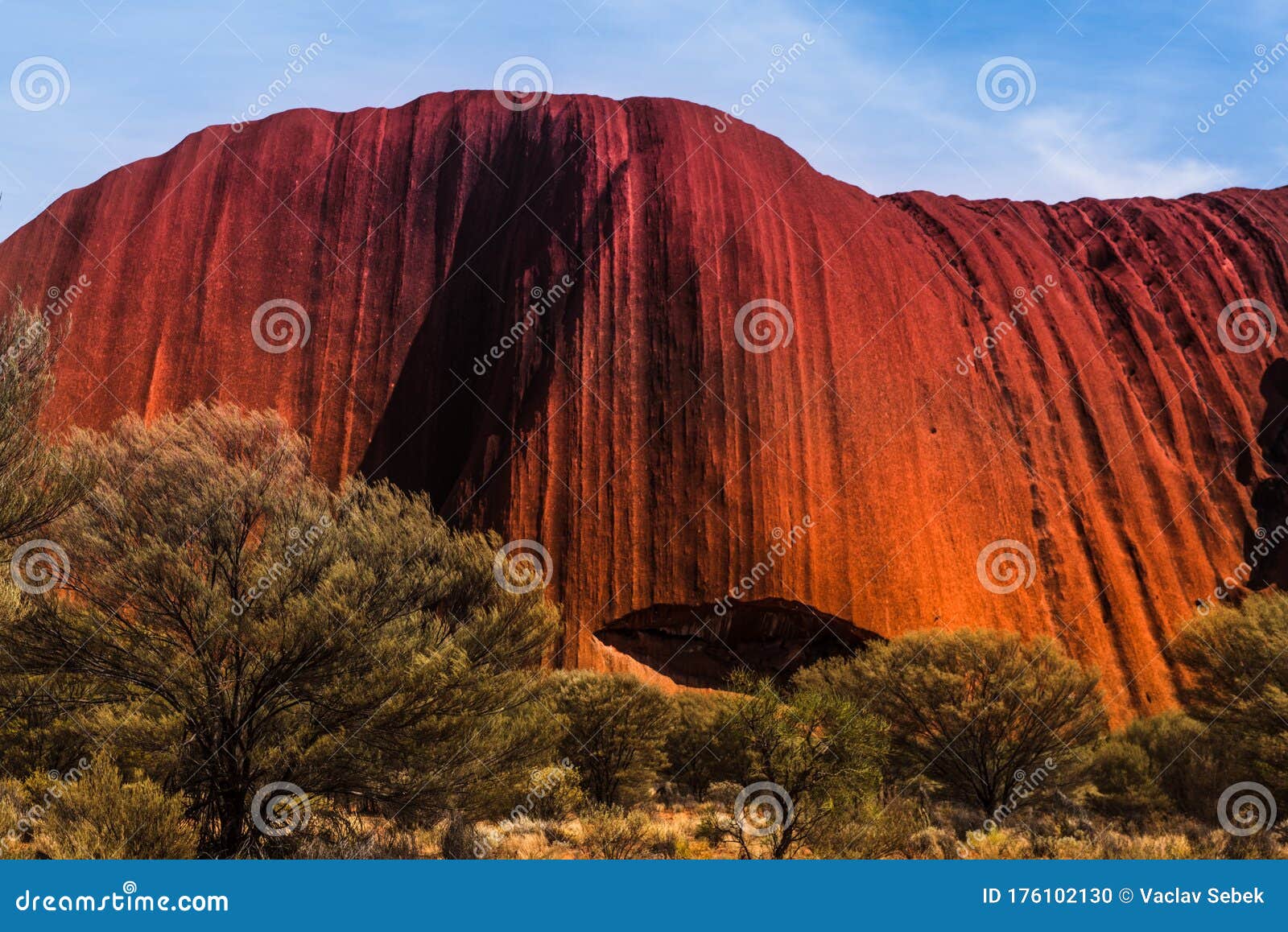Beautiful View Of Uluru Australia Editorial Image Image Of Bush Grand 176102130