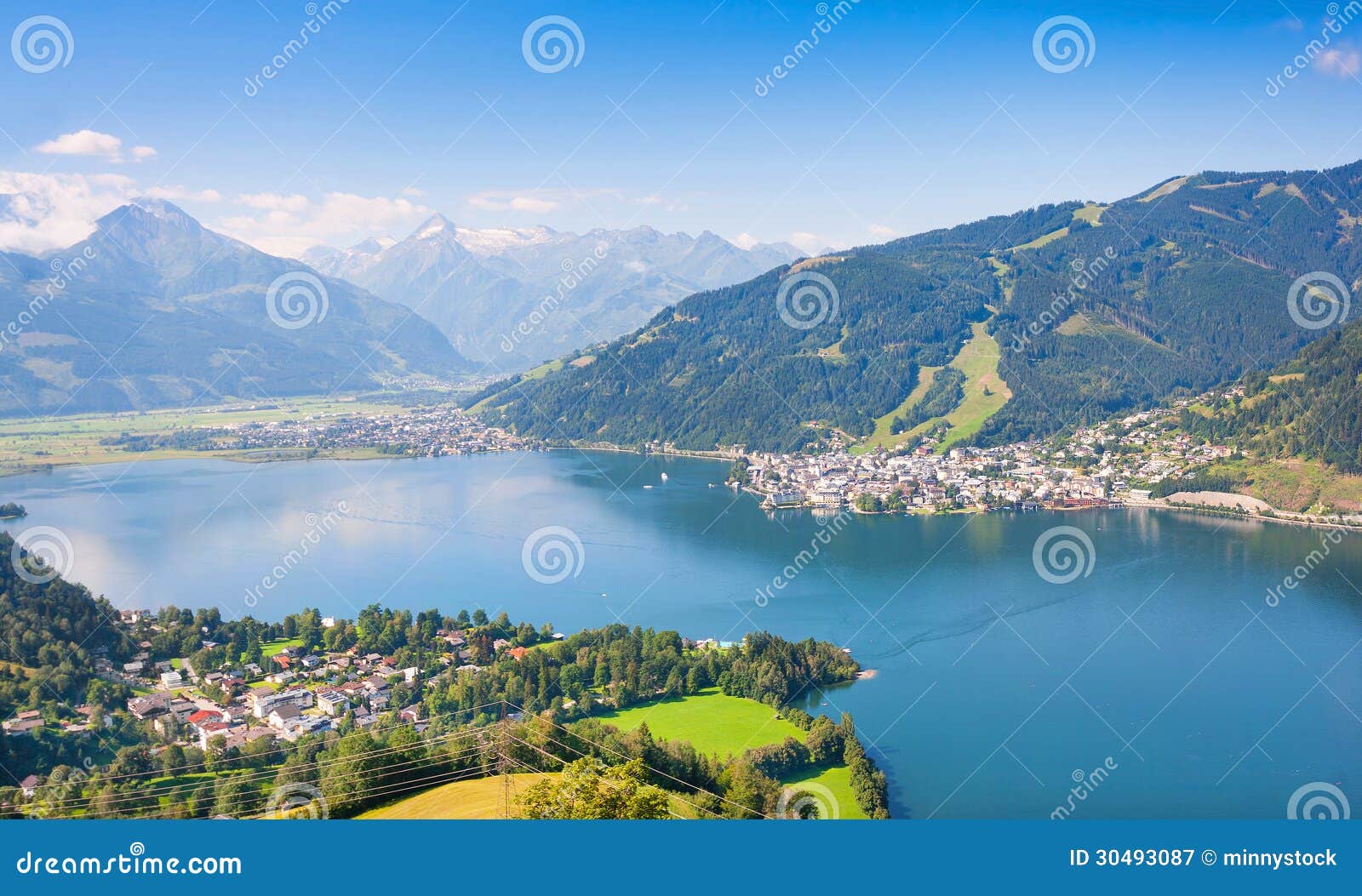 beautiful view of zell am see, austria