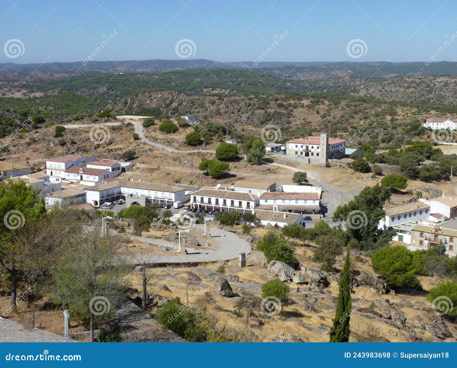 beautiful views of the sanctuary of the virgen de la cabeza in andÃÂºjar, andalusia