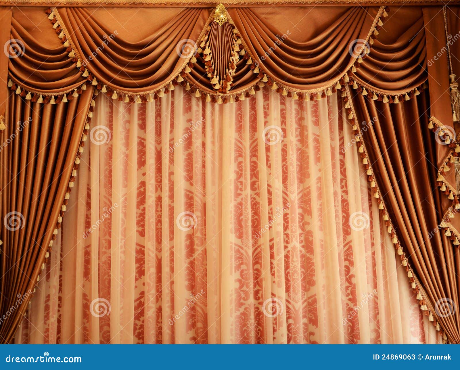 Beautiful Vintage Curtain Background Stock Image - Image of speaker,  fabric: 24869063