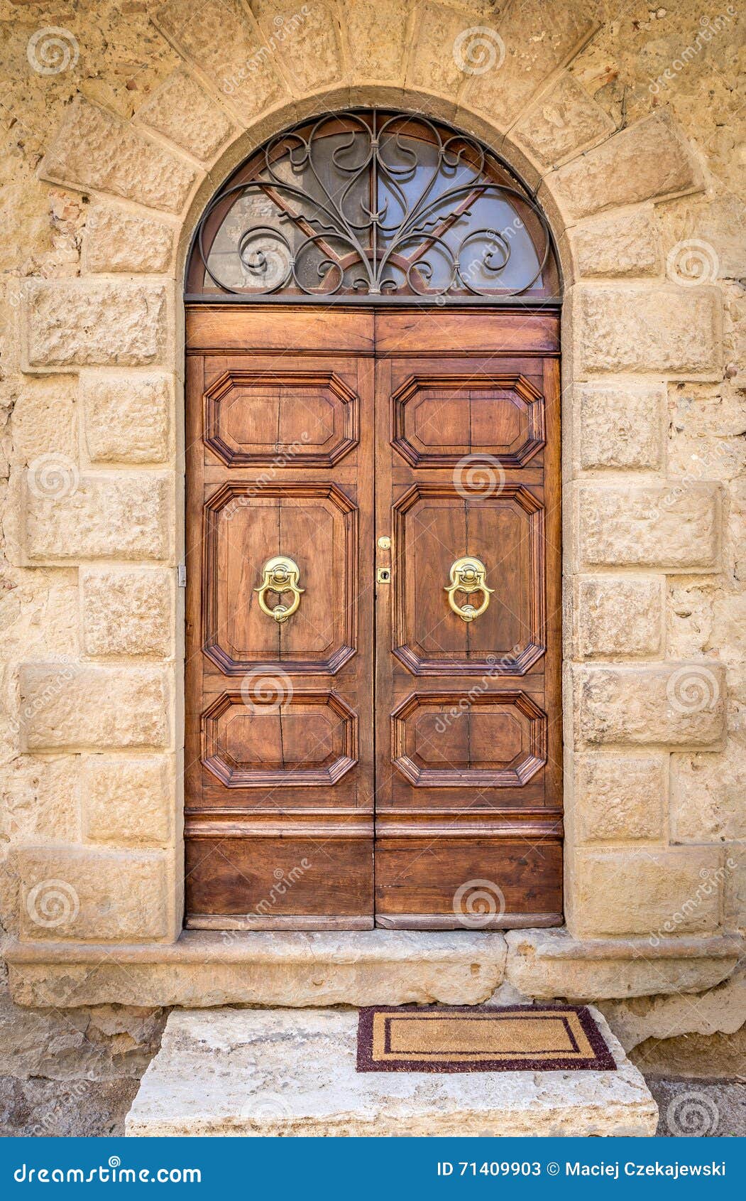 Beautiful vintage doors stock image. Image of entrance - 71409903