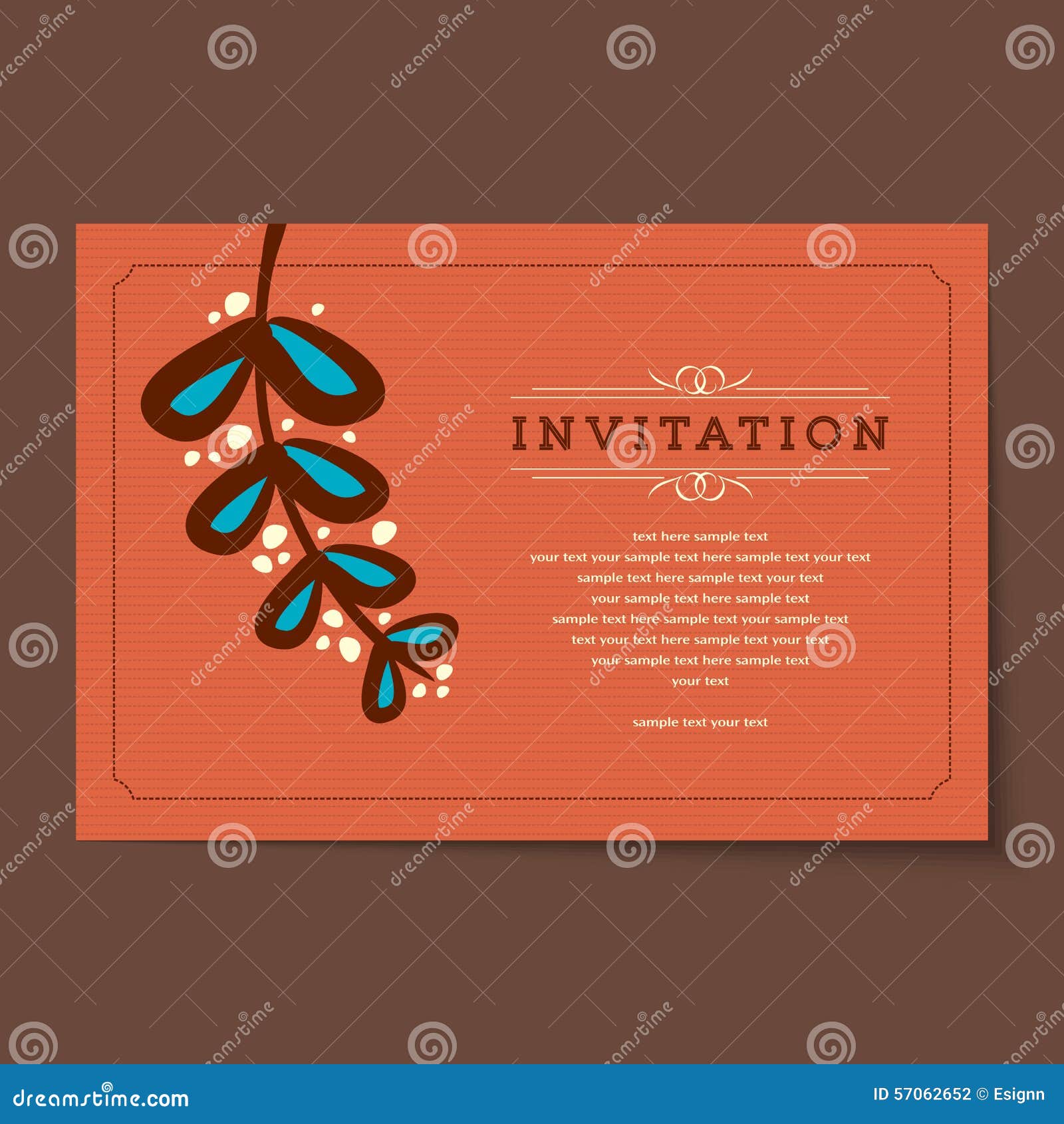 Beautiful Vintage Invitation Cards Layout Stock Vector Illustration of decorative, banner