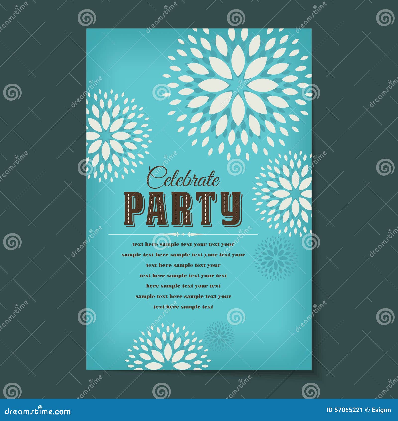 Beautiful Vintage Invitation Cards Layout Stock Vector Illustration of gift, congratulations