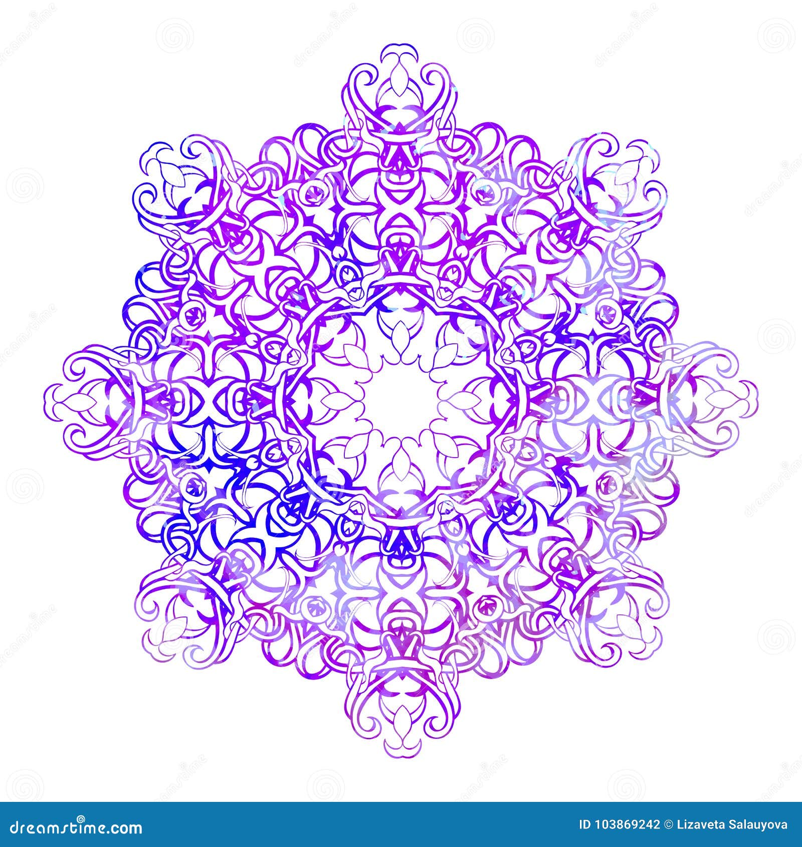 Download Beautiful Vintage Round Pattern Stock Vector ...