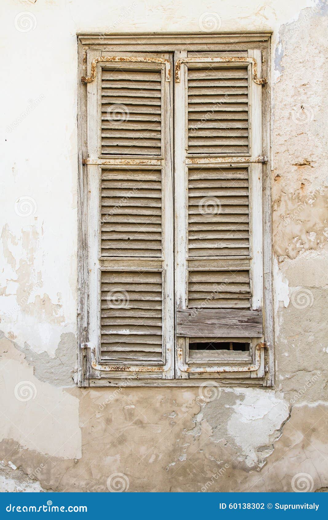 Beautiful vintage shutters stock photo. Image of jalousie 60138302