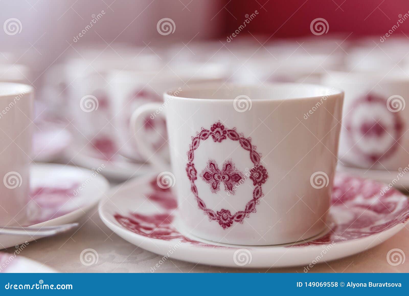 Beautiful Vintage Tea Mug stock photo. Image of beverage 149069558