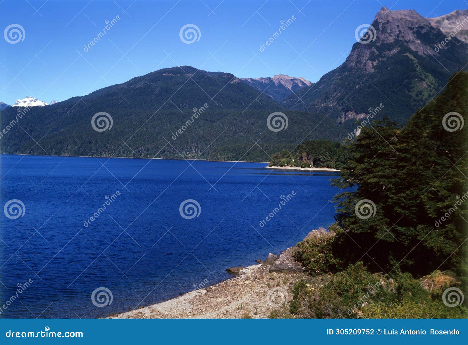 beautiful viux of nahuel huapi lake, bariloche (argentina