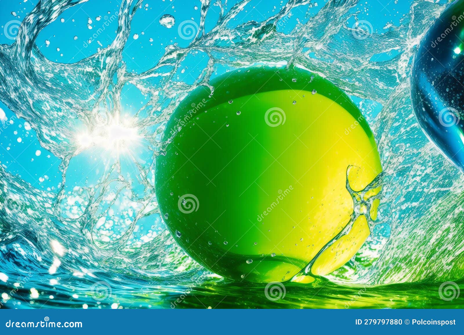 Beautiful Water Splashes. Chromatic Rhapsody. Vibrant Water Splashes ...