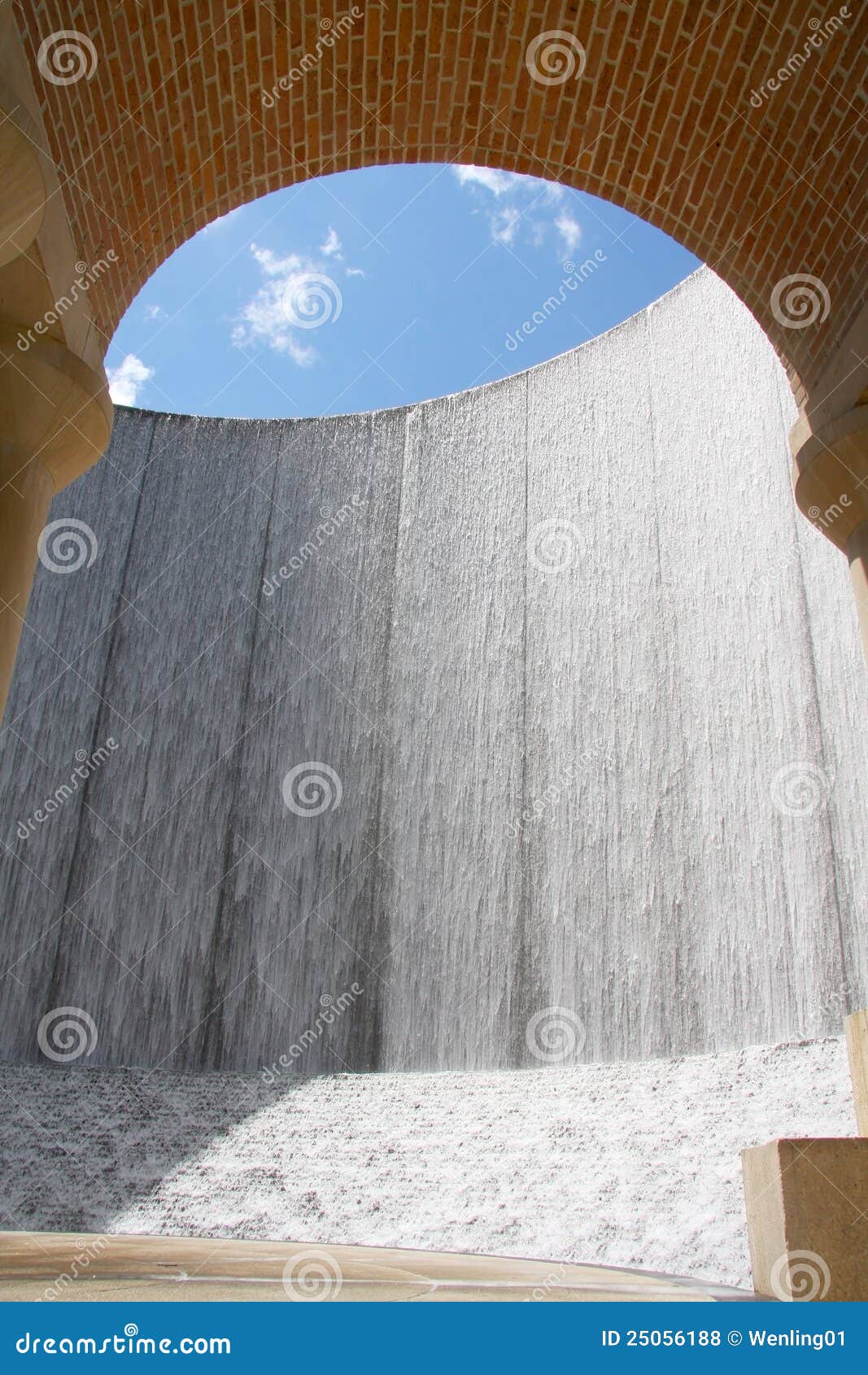 beautiful water wall in houston