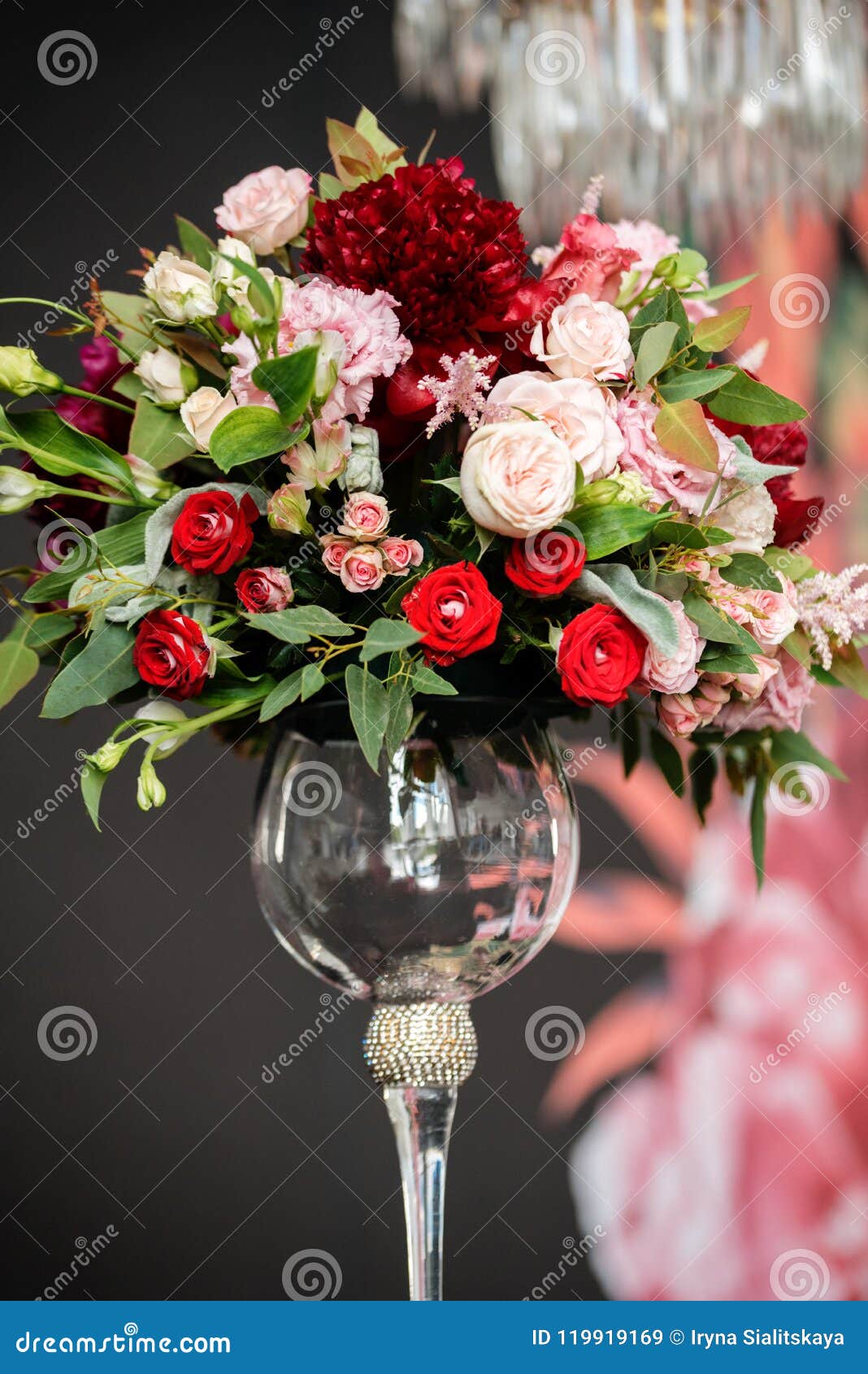 Beautiful Wedding Bouquets Of The Bride And Girlfriend Of The Bride On A Dark Background Stock Image Image Of Background Bouquet 119919169
