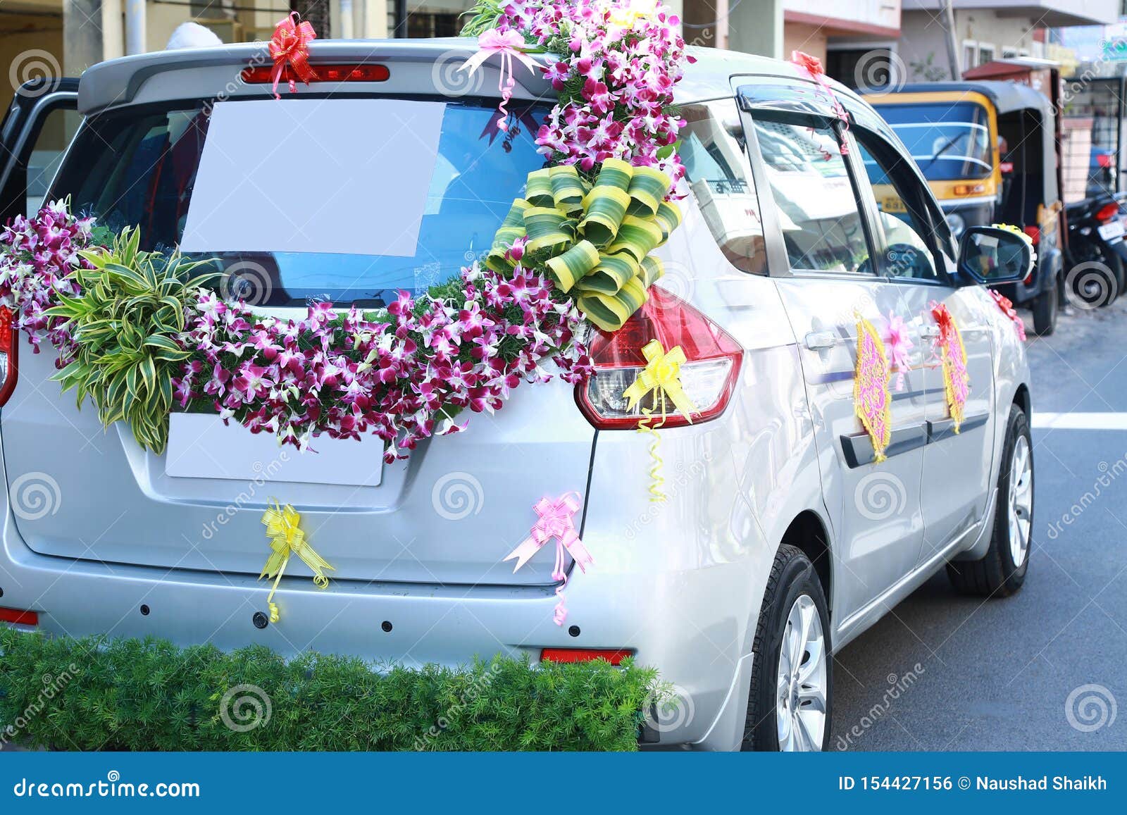 Beautiful Wedding Car Decoration Stock HD Images Stock Photo ...