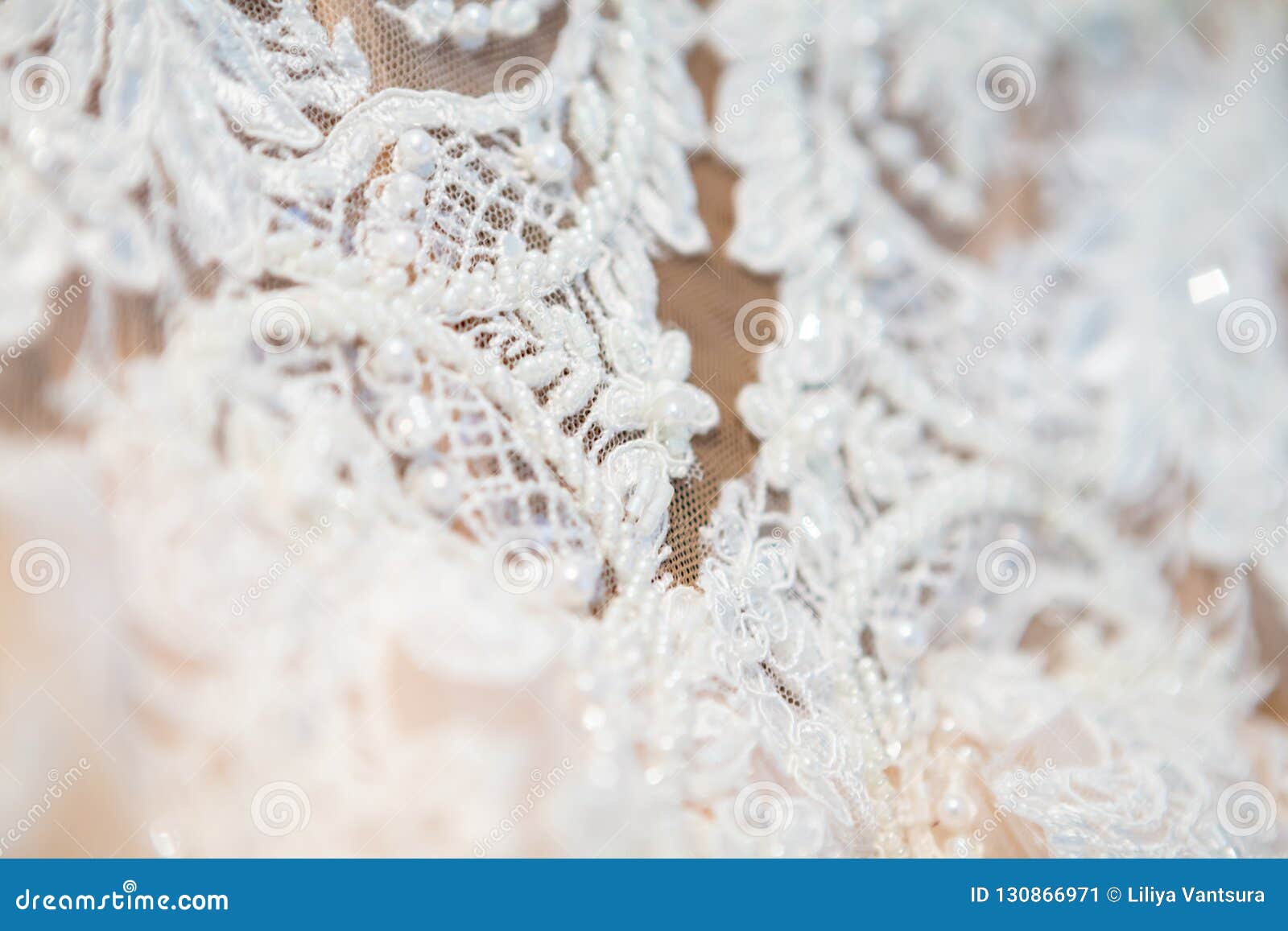 Beautiful Wedding Dress Close-up Details of Wedding Lace Stock Image ...
