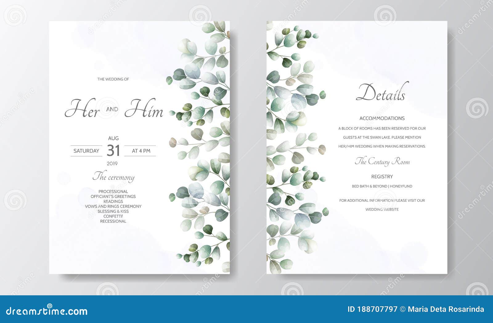 Free Wedding Accommodation Card Template from thumbs.dreamstime.com