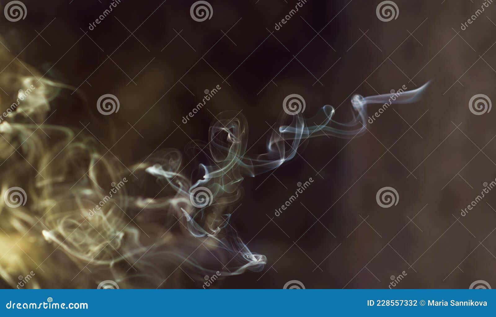 A Beautiful Wisp of Smoke Dissipates into the Air. a Lot of Smoke at