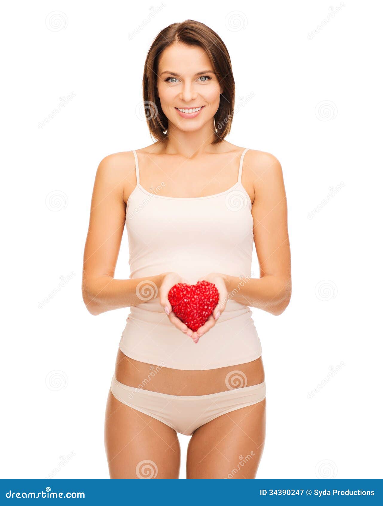 https://thumbs.dreamstime.com/z/beautiful-woman-cotton-underwear-red-heart-health-charity-beauty-concept-showing-34390247.jpg