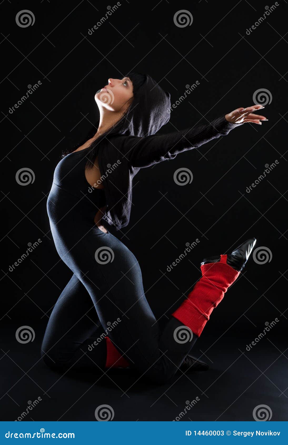 Beautiful Woman Dancing Stock Image Image Of Modern 14460003