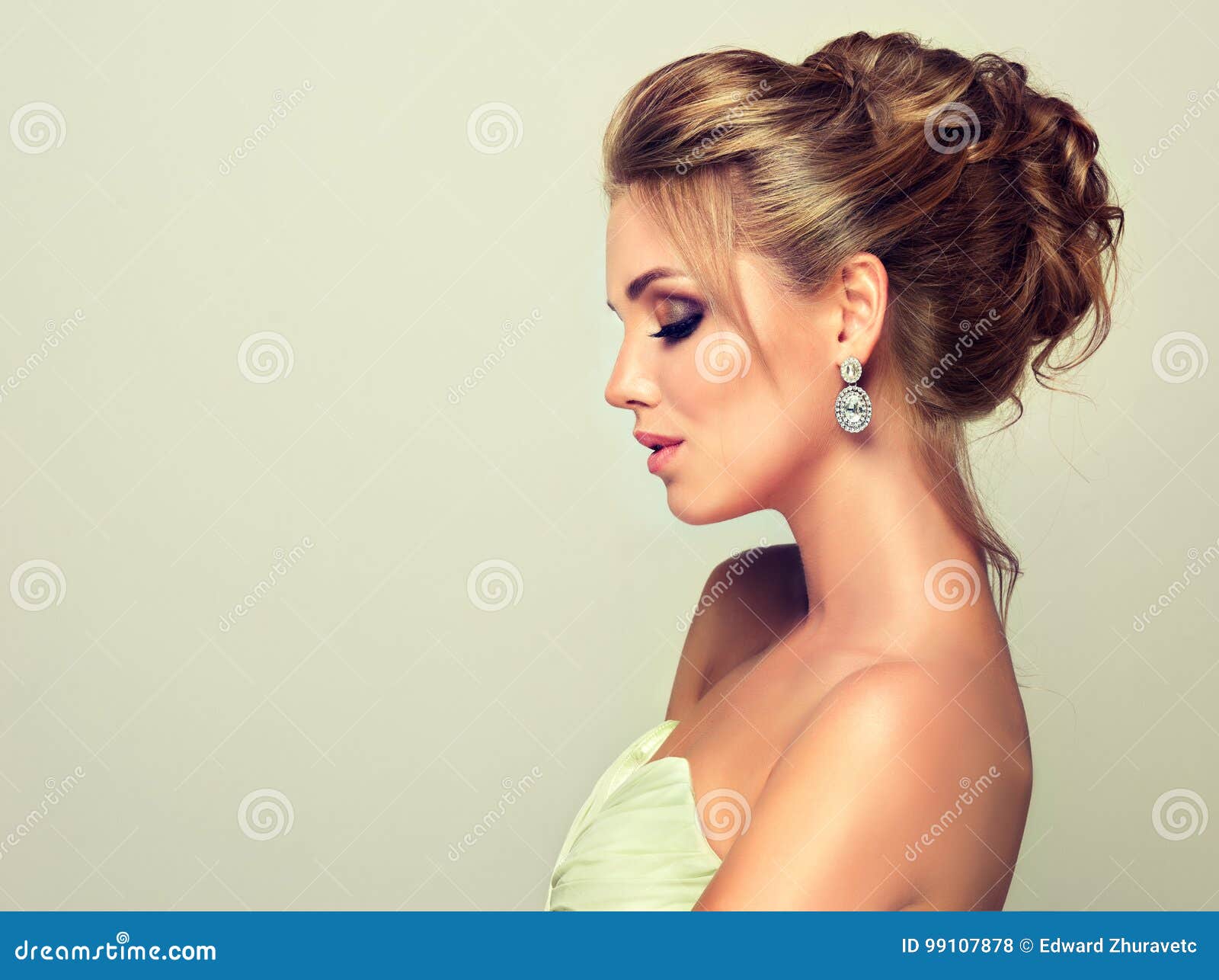 Young and Attractive Blond Model Dressed in Evening Gown and Jewelry Earings. Stock Photo - Image of fresh, jewelry: 99107878 Young and Attractive Blond Model Dressed in Evening Gown and Jewelry Earings. Stock Photo - Image of fresh, jewelry: 99107878