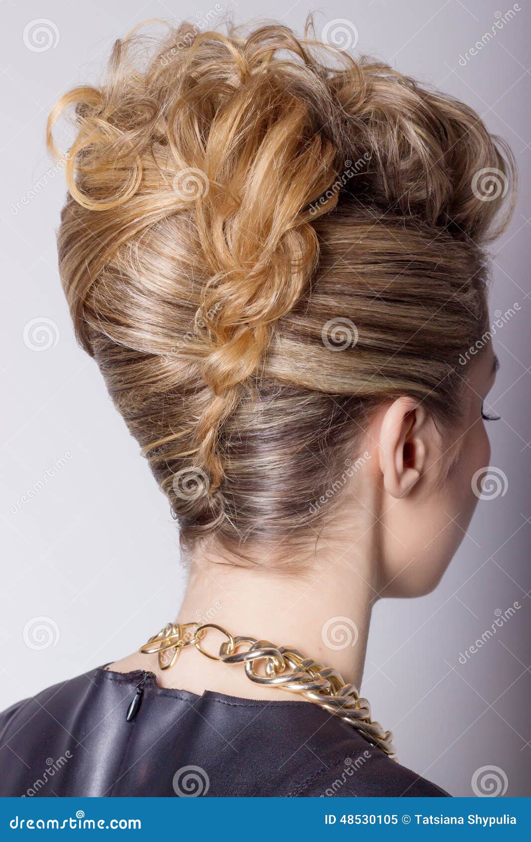 Beautiful Woman with Evening Salon Hairdo. Complicated Hairstyle for Party Stock Image - Image of head, black: 48530105 Beautiful Woman with Evening Salon Hairdo. Complicated Hairstyle for Party Stock Image - Image of head, black: 48530105