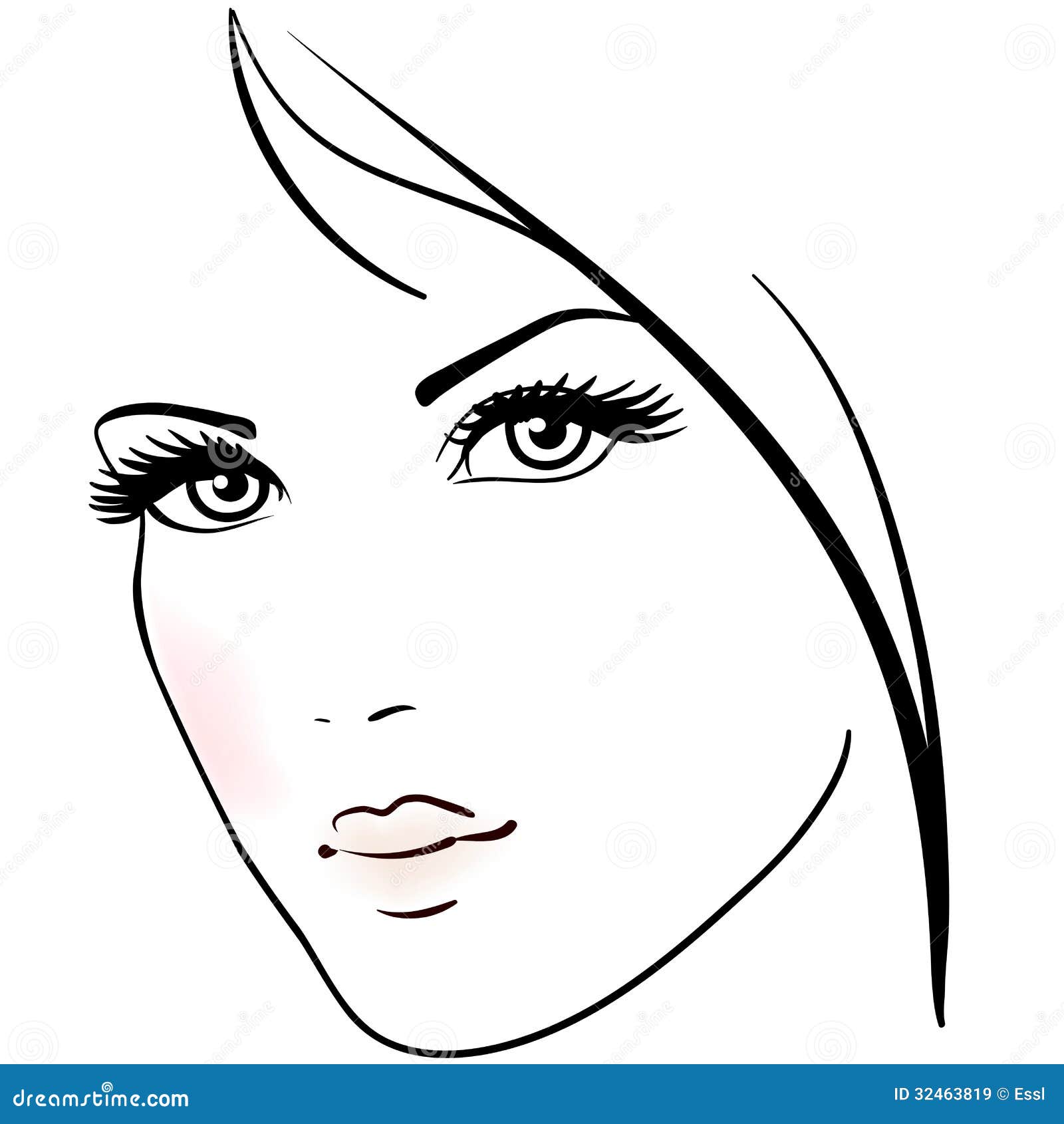 Beautiful Woman Face Royalty Free Stock Images - Image ...