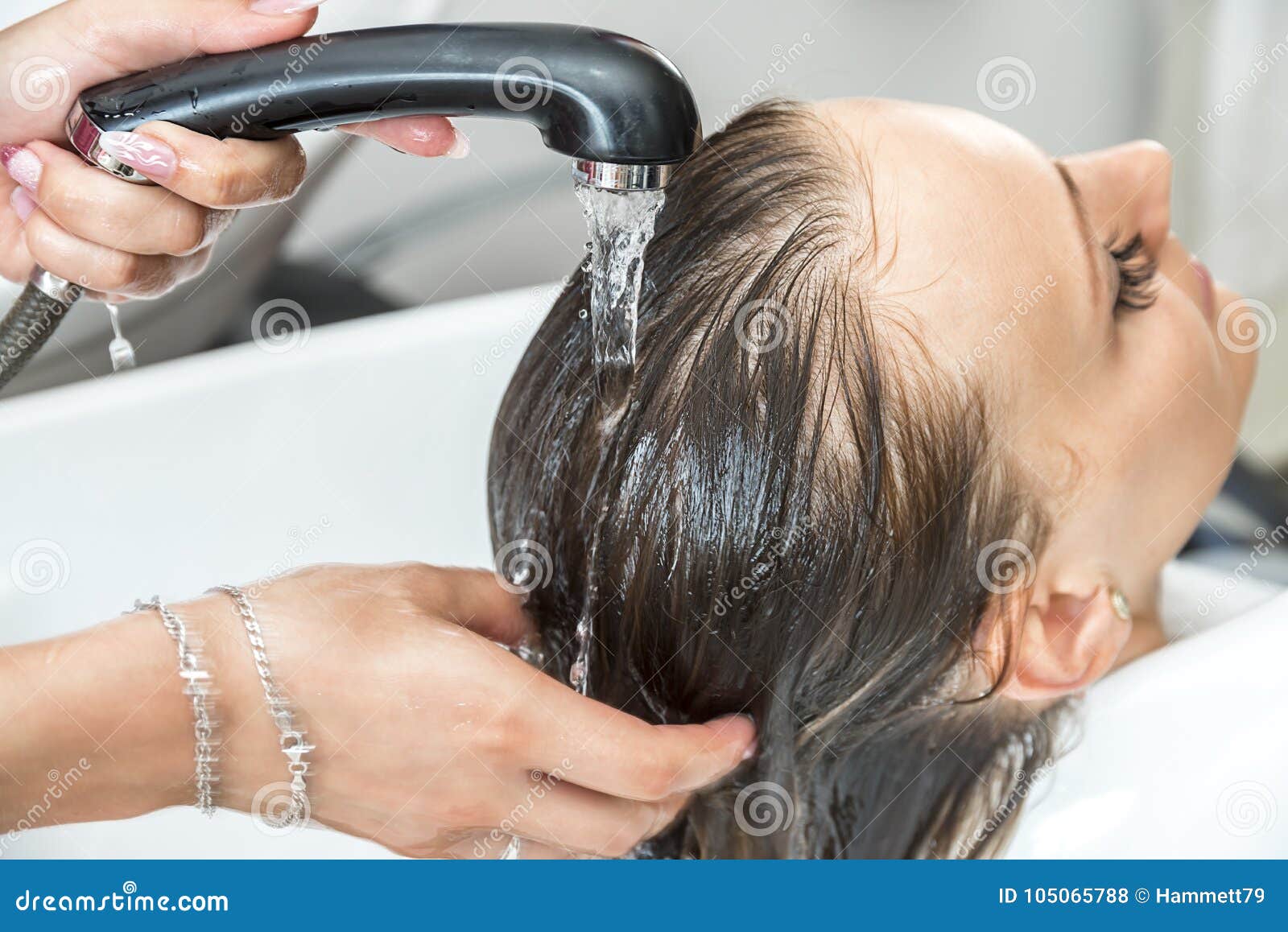 Beautiful Woman Getting Hair Wash in a Hair Salon Stock Photo - Image of service, fashion: 105065788 Beautiful Woman Getting Hair Wash in a Hair Salon Stock Photo - Image of service, fashion: 105065788