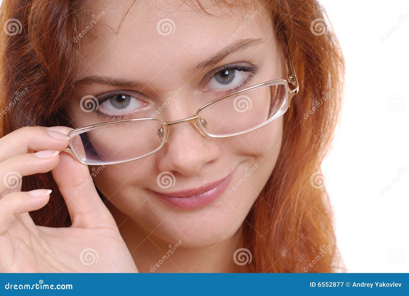 Beautiful Woman In Glasses Stock Image Image Of Female