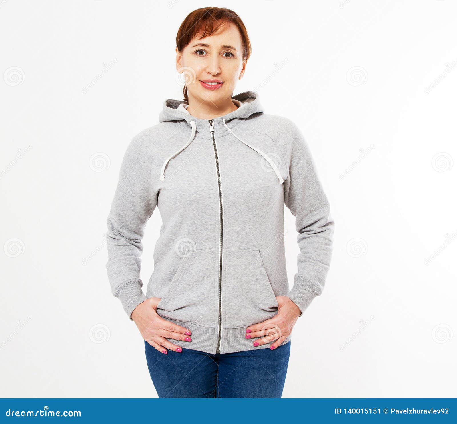 Download Beautiful Women Gray Pullover Hoodie Mockup, Woman In Gray ...