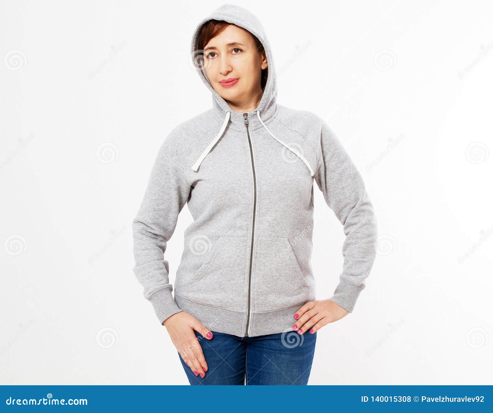 Download Beautiful Women Gray Pullover Hoodie Mockup, Woman In Gray ...