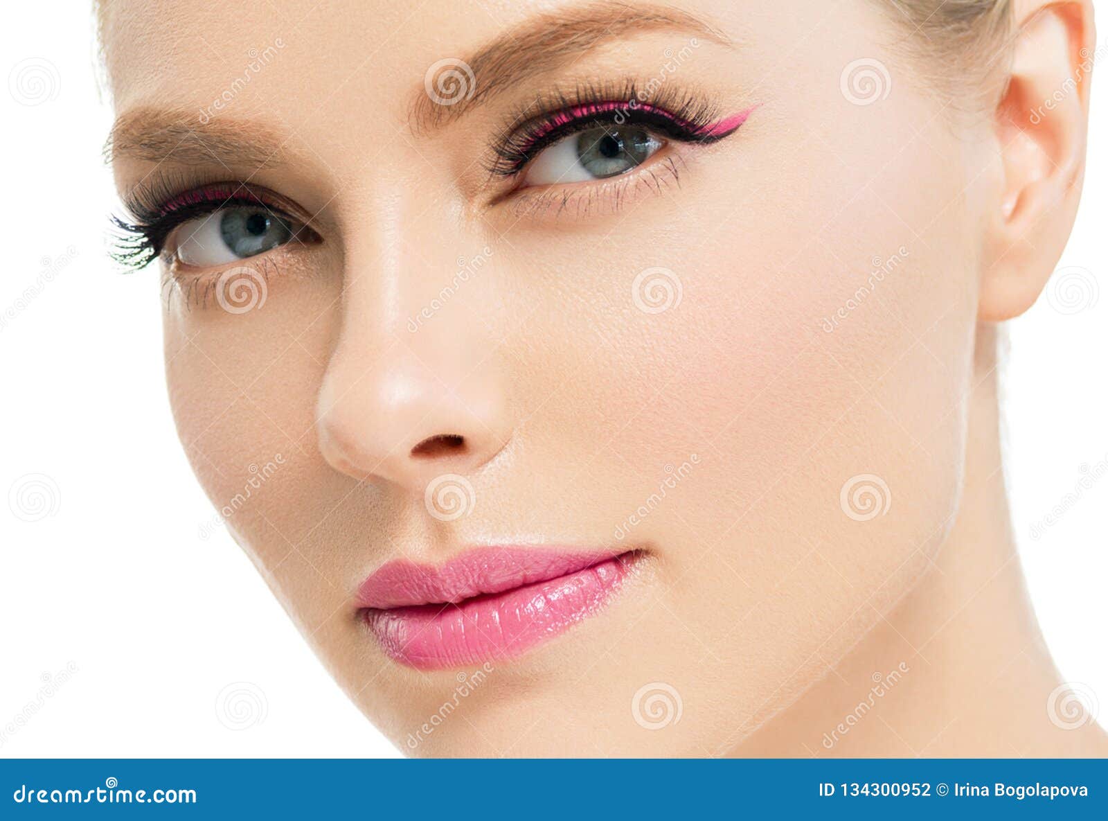 Beauty face. Woman model with natural makeup and healthy skin in - Stock  Image - Everypixel