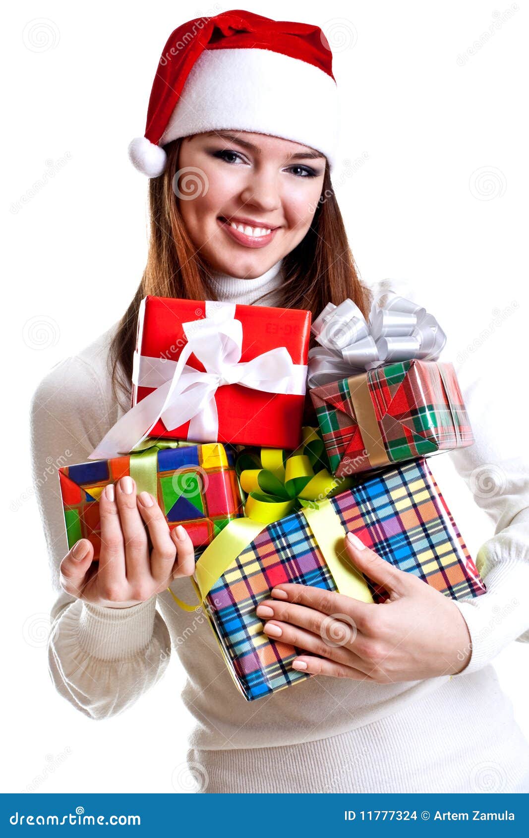 beautiful-woman-with-holiday-gift-stock-photo-image-of-person