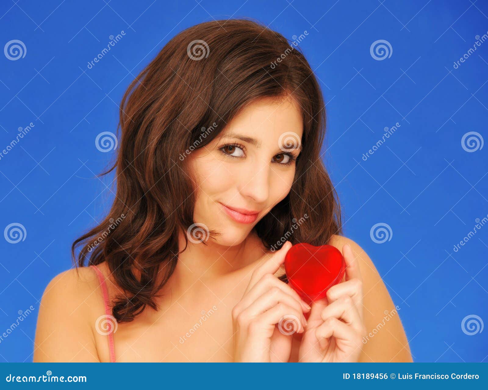 Beautiful woman in love stock photo. Image of female - 18189456