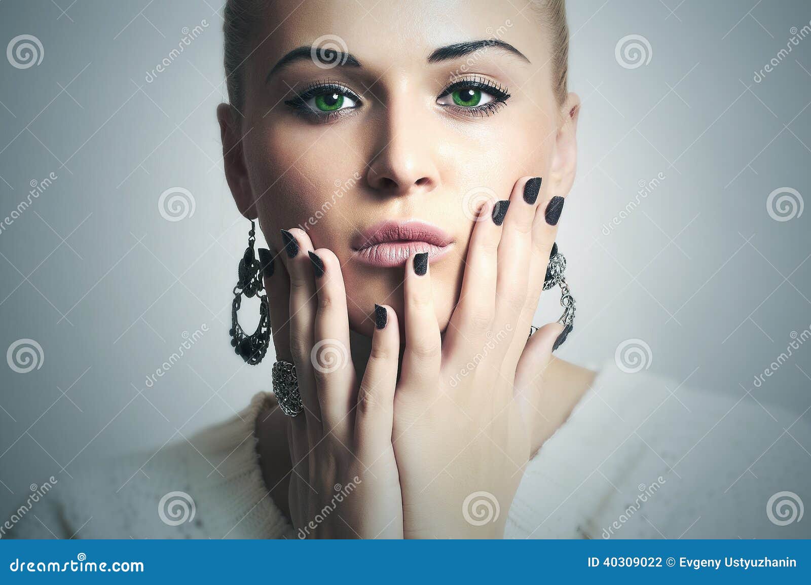 beautiful woman with manicure.beauty girl.shellac.nail 