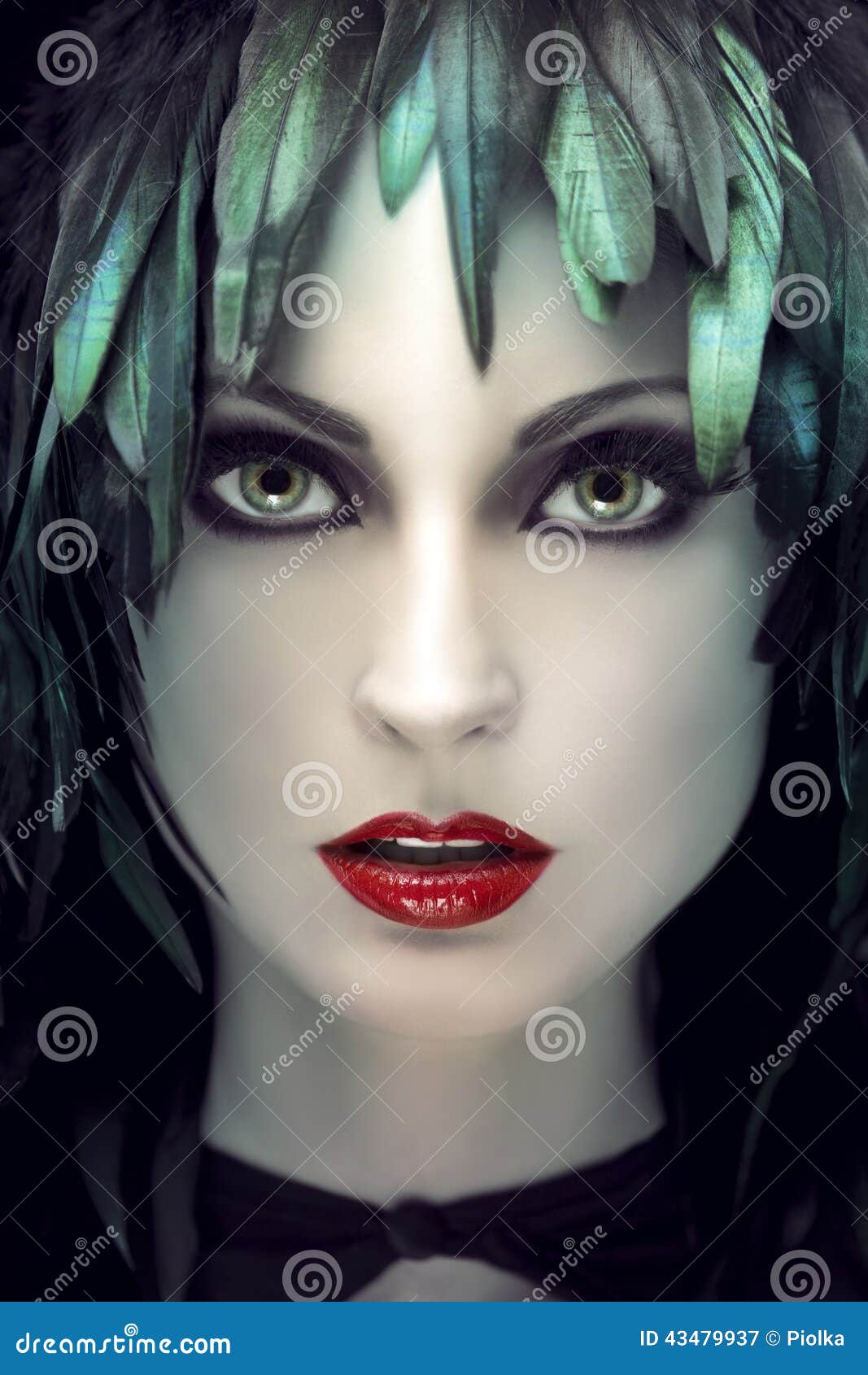 Beautiful Woman Portrait with Perfekt Make Up Stock Image - Image of ...