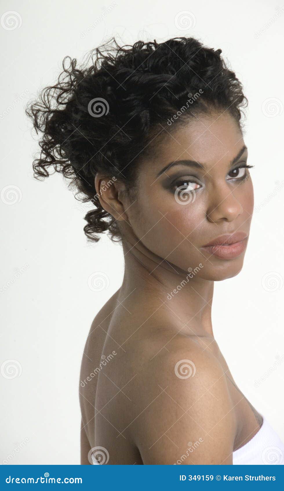 Beautiful Woman Preparing For A Shower Royalty Free Stock