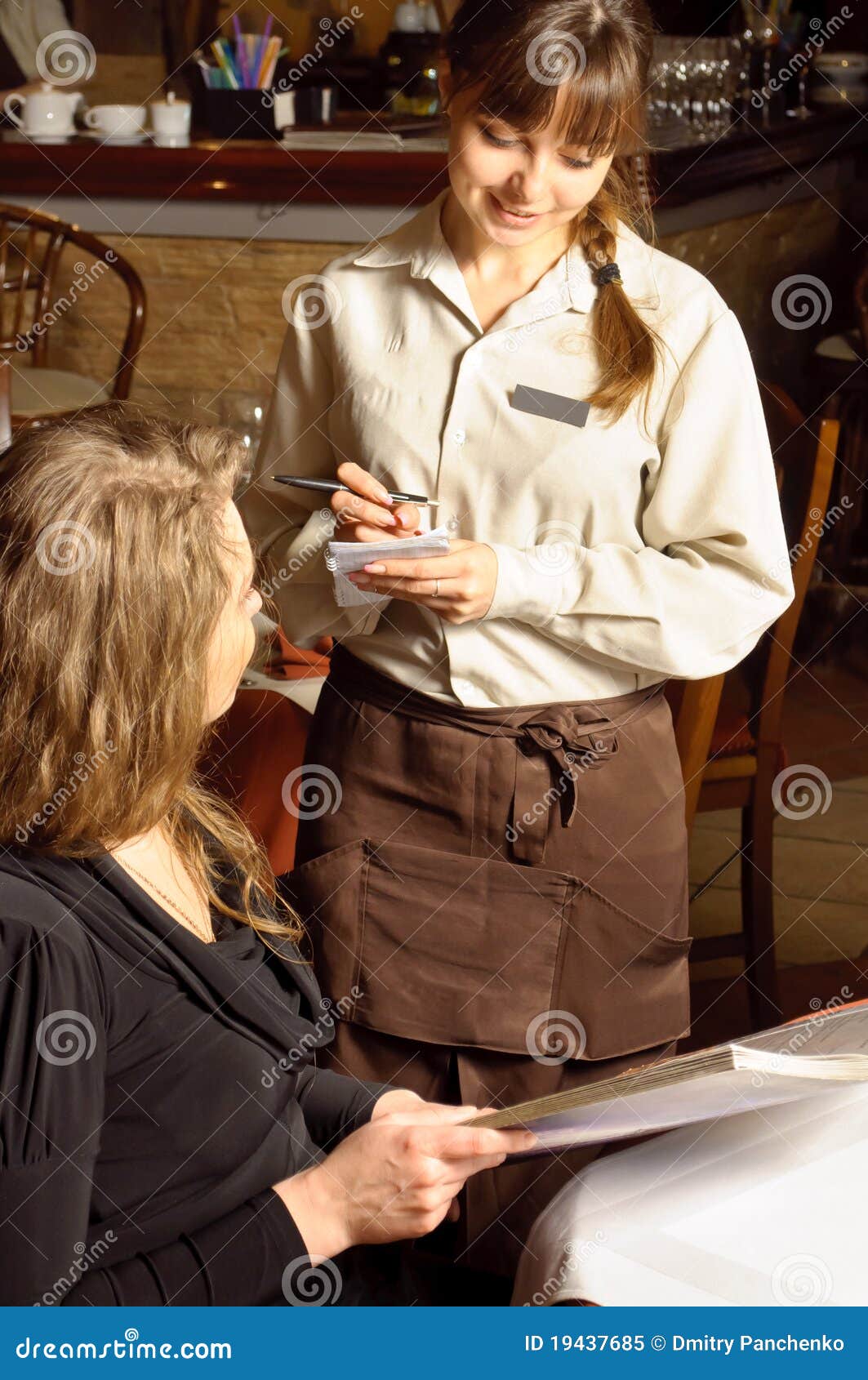 A Beautiful Woman in Restaurant Stock Image - Image of cafe, event