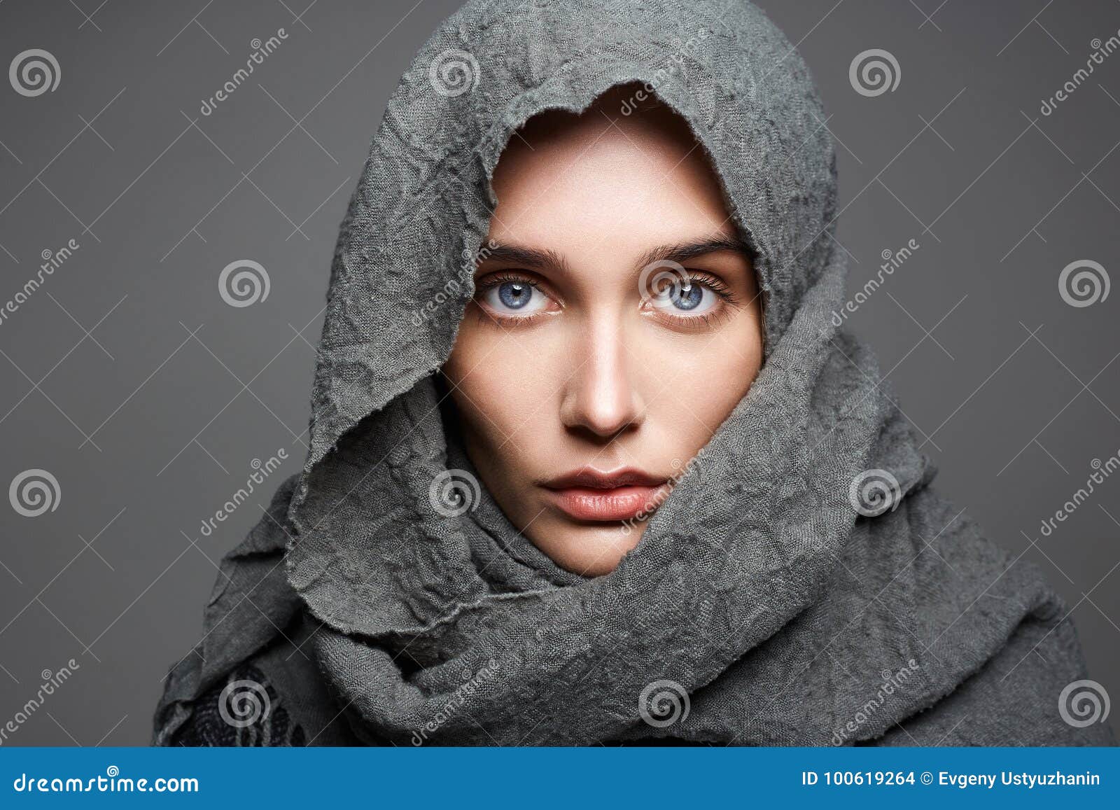 beautiful woman in scarf.arabian fashion
