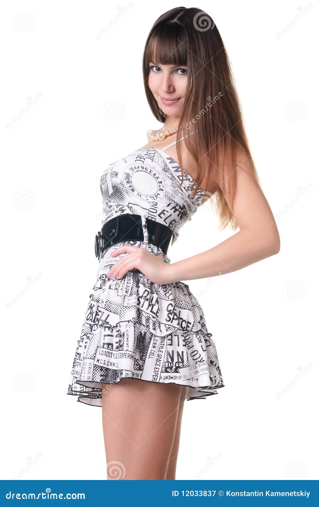 Beautiful Woman In Sexual Dress Royalty Free Stock