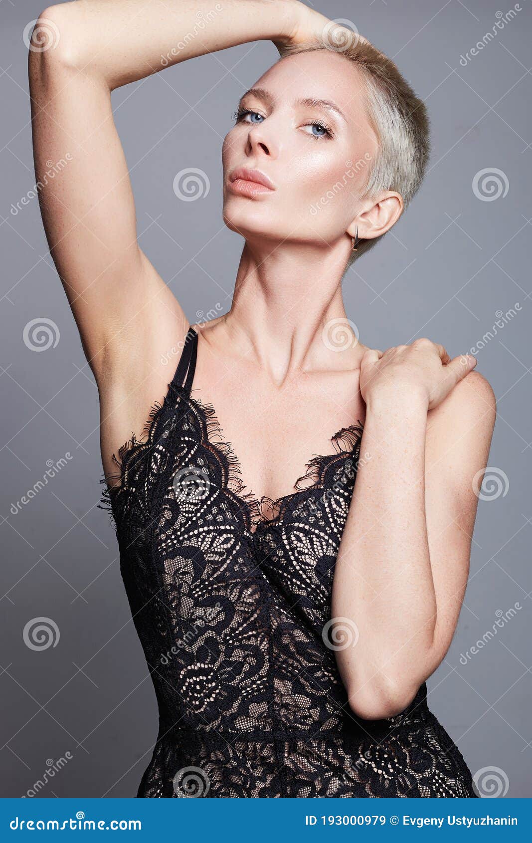 Portrait of Beauty Woman in Underwear Stock Image - Image of gorgeous,  bald: 193000979