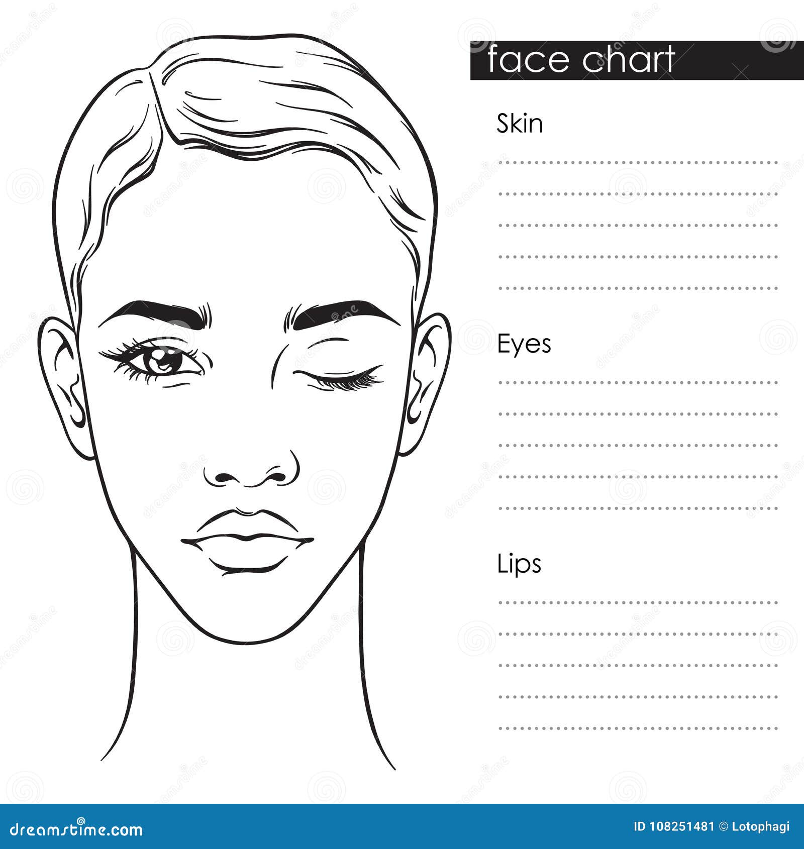 Makeup Artist Eye Charts