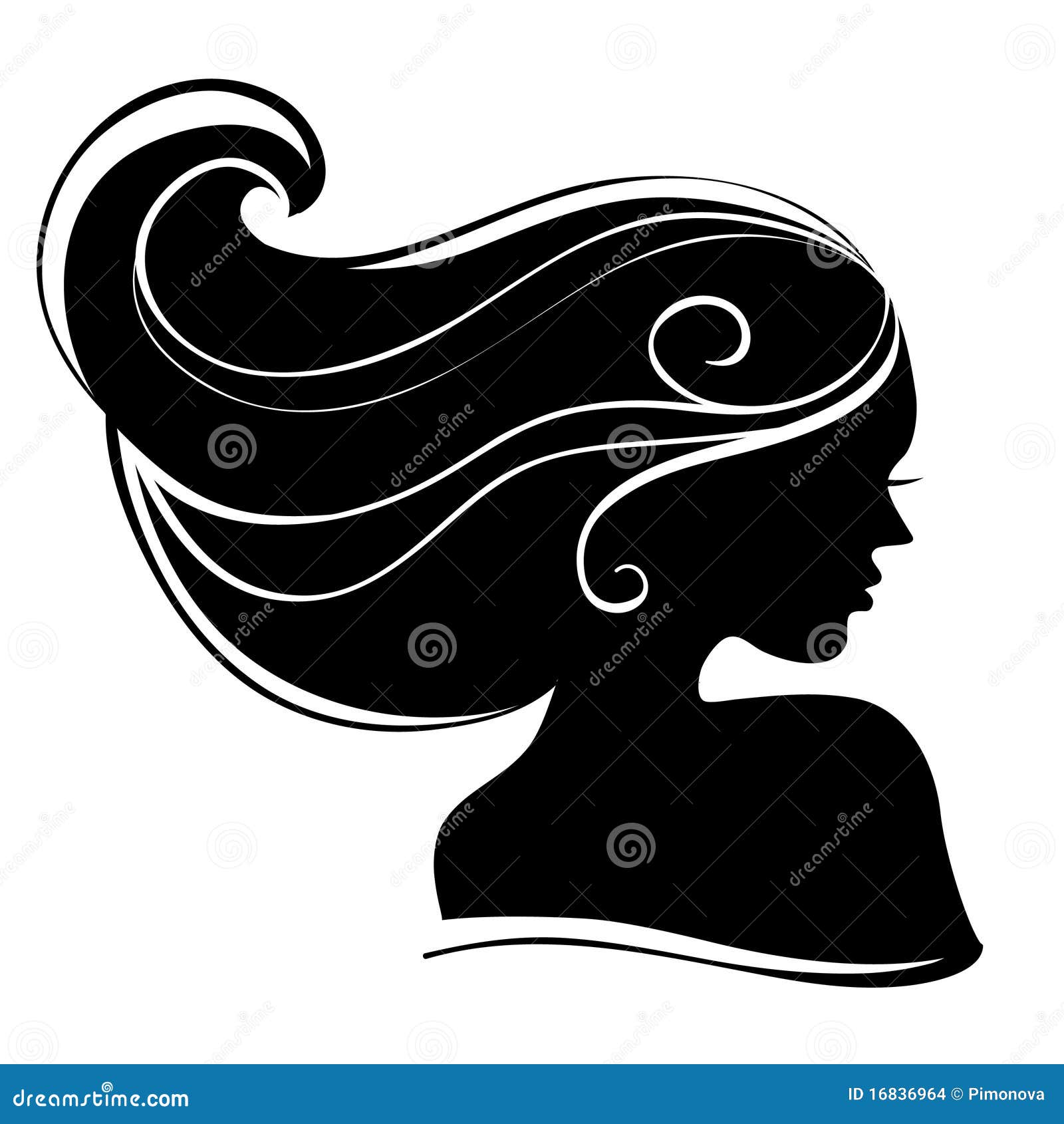 Beautiful Woman Silhouette Stock Images Image 16836964