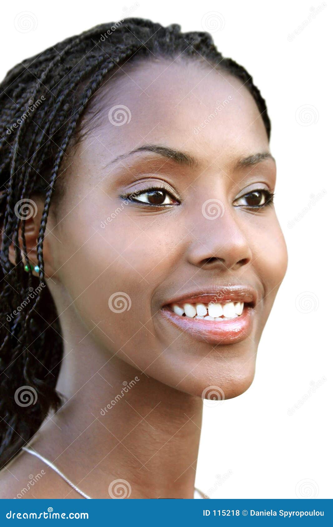 beautiful woman smiling