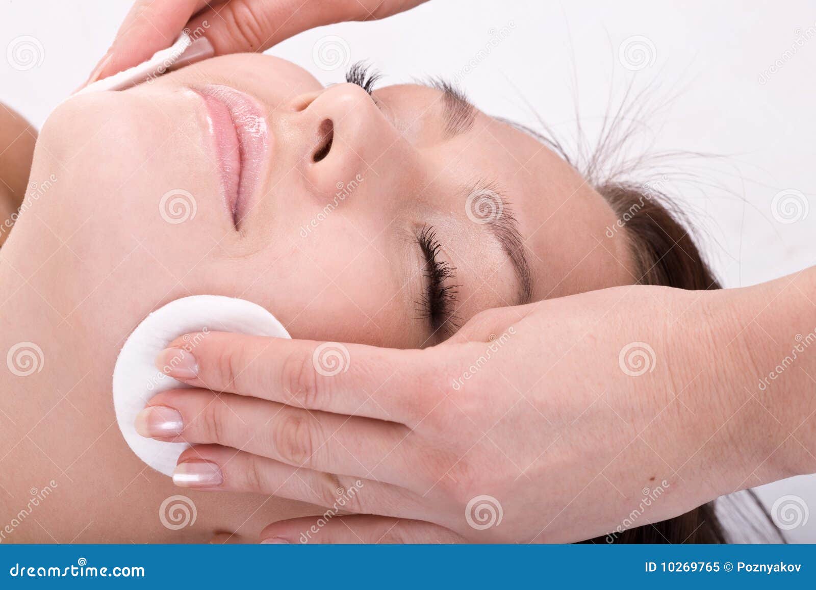 Beautiful Woman In Spa Facial Massage Stock Image Image Of Caucasian Cream 10269765