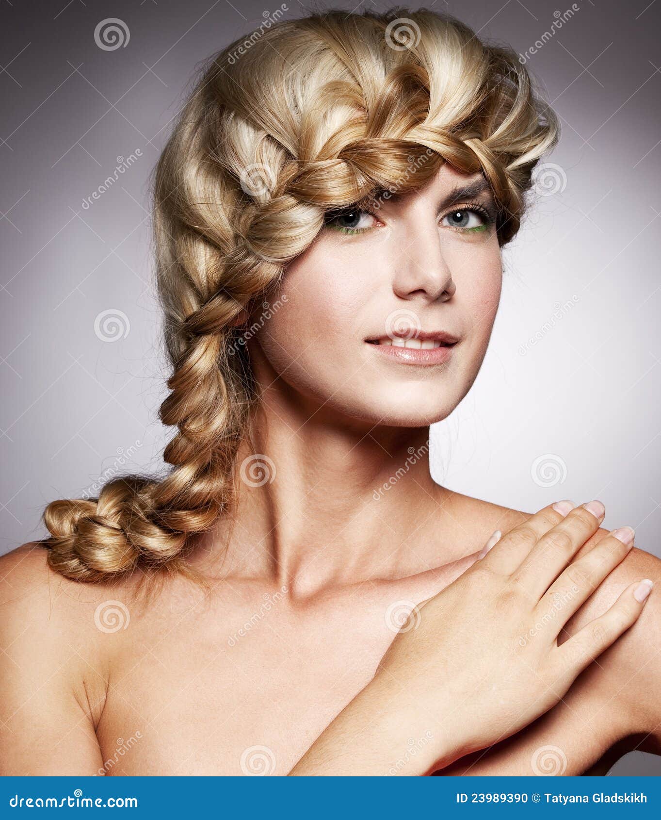 Beautiful Woman with Stylish Hairstyle Stock Photo - Image of person ...