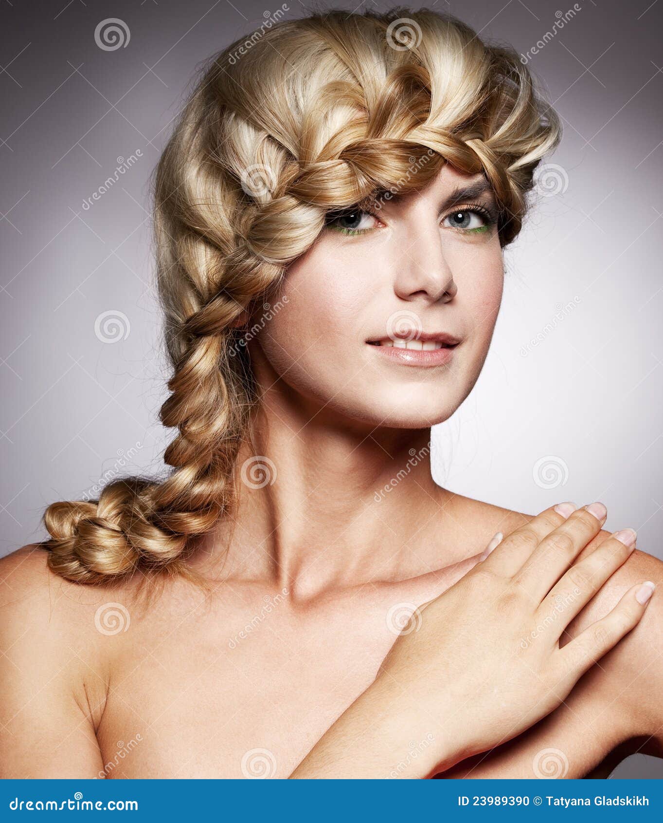 Beautiful Woman With Stylish Hairstyle Stock Photo Image Beautiful Woman With Stylish Hairstyle Stock Photo Image