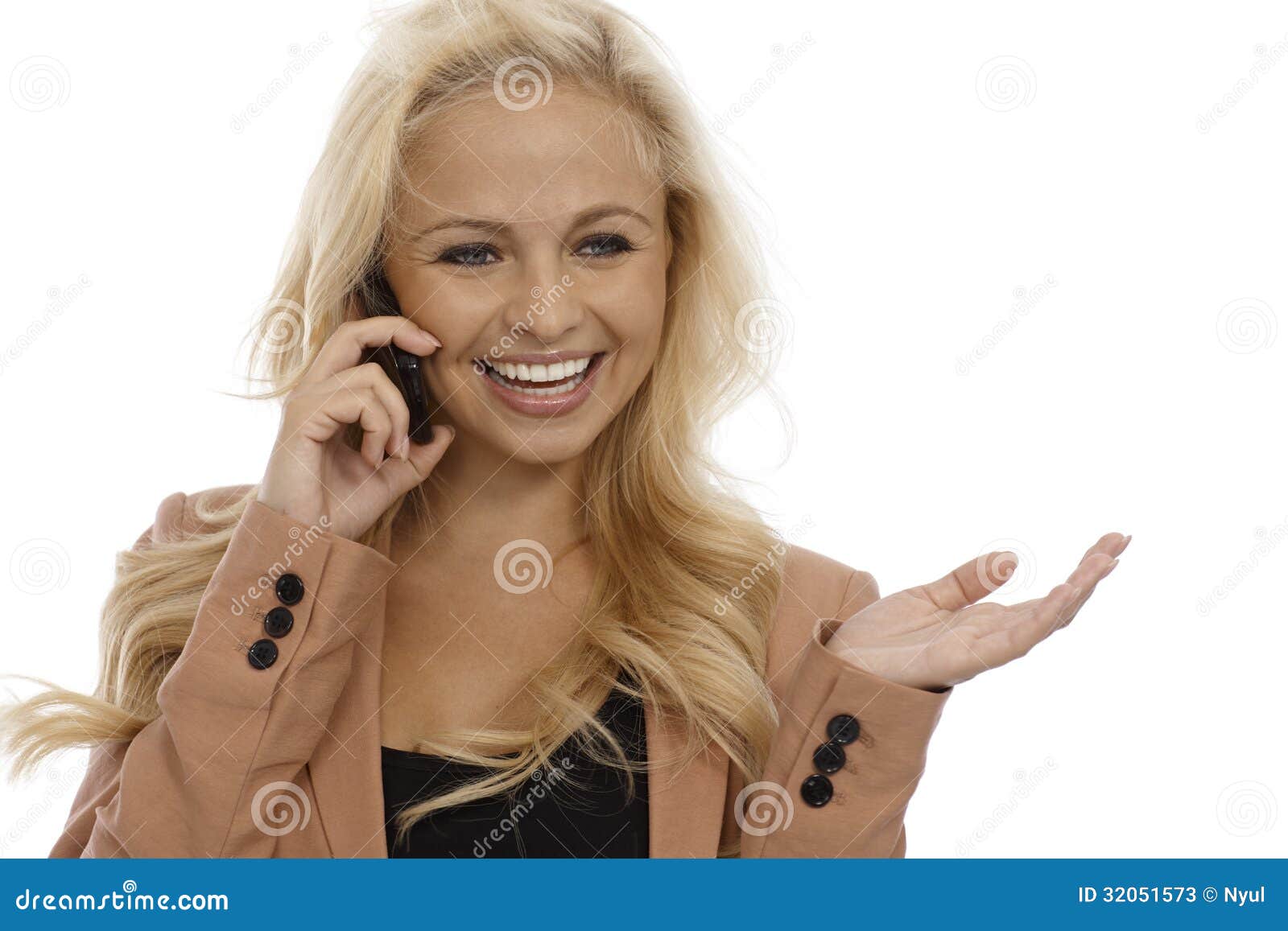 Beautiful Woman Talking on Mobile Stock Image Image of cellular, cell