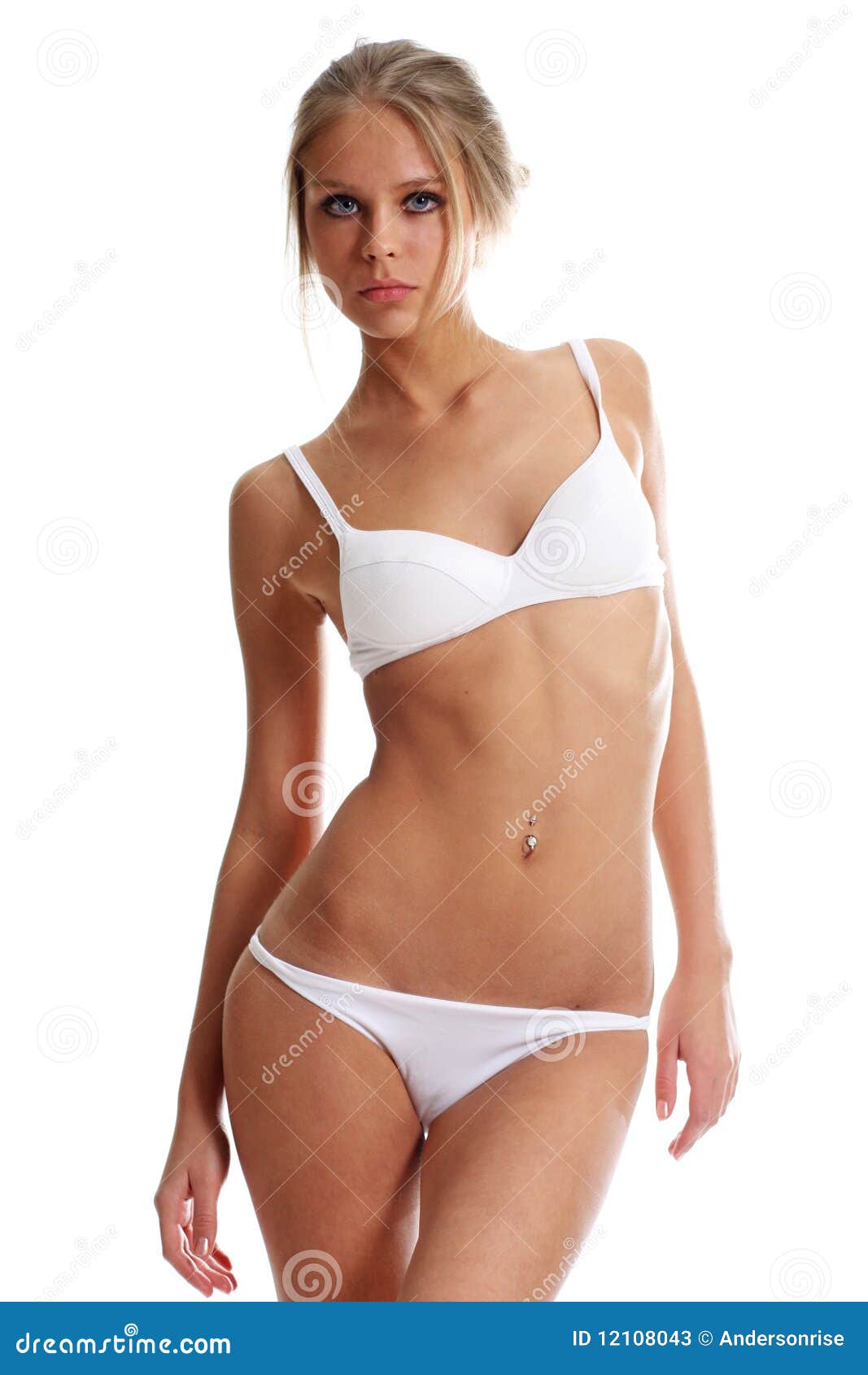 Beautiful Woman in Underwear Stock Image - Image of breast