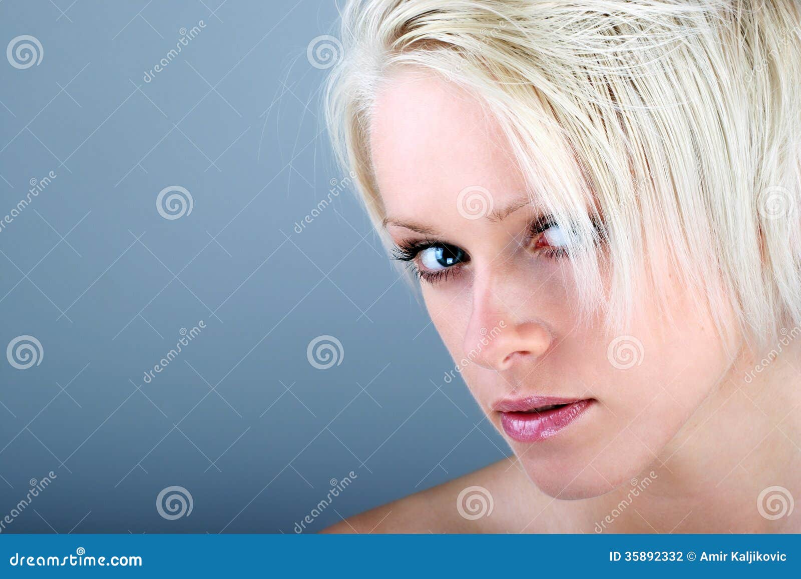 Beautiful Woman With A Wary Look Stock Photography - Image 