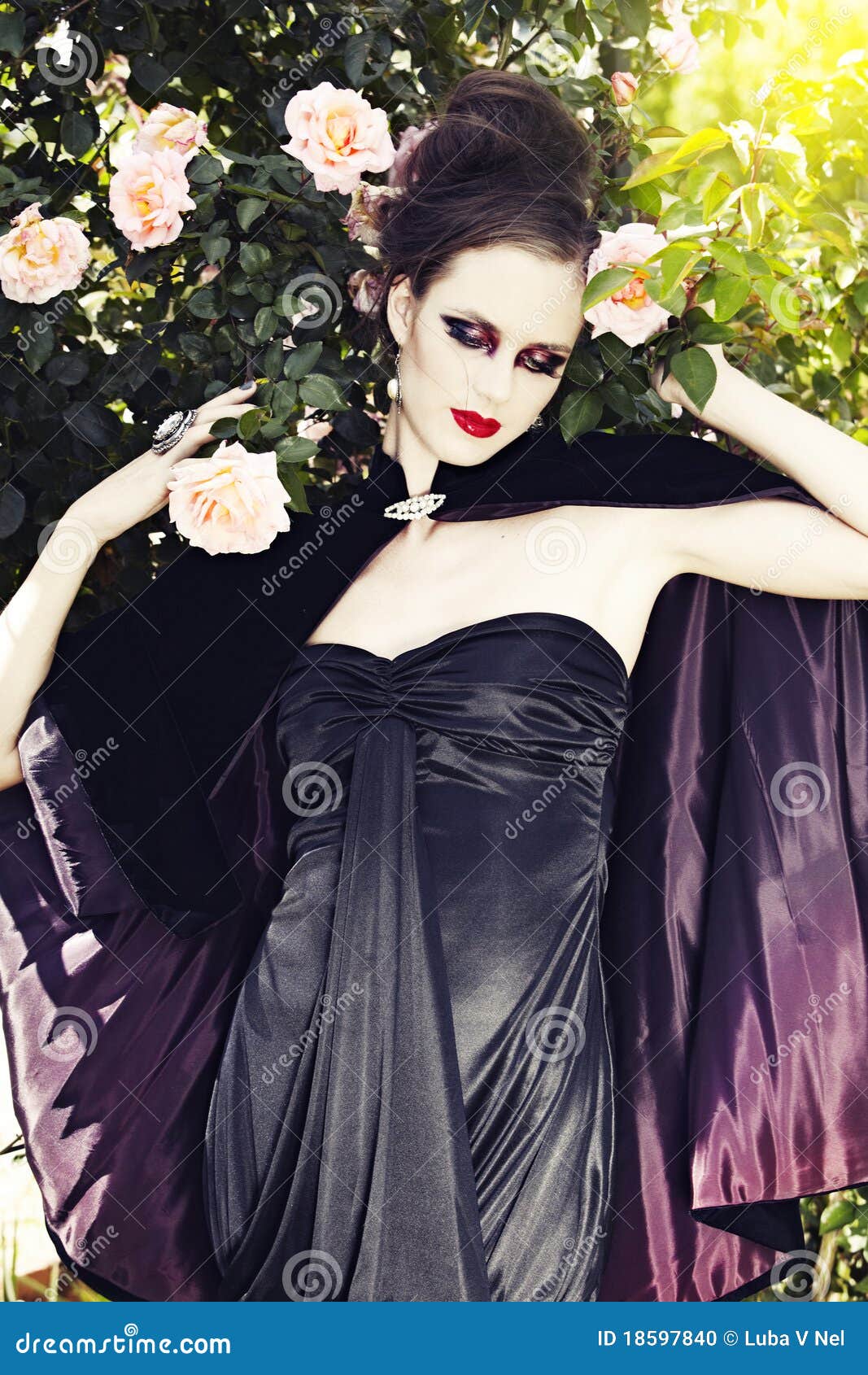 Beautiful Woman Wearing Silk Dress Stock Photo - Image Beautiful Woman Wearing Silk Dress Stock Photo - Image
