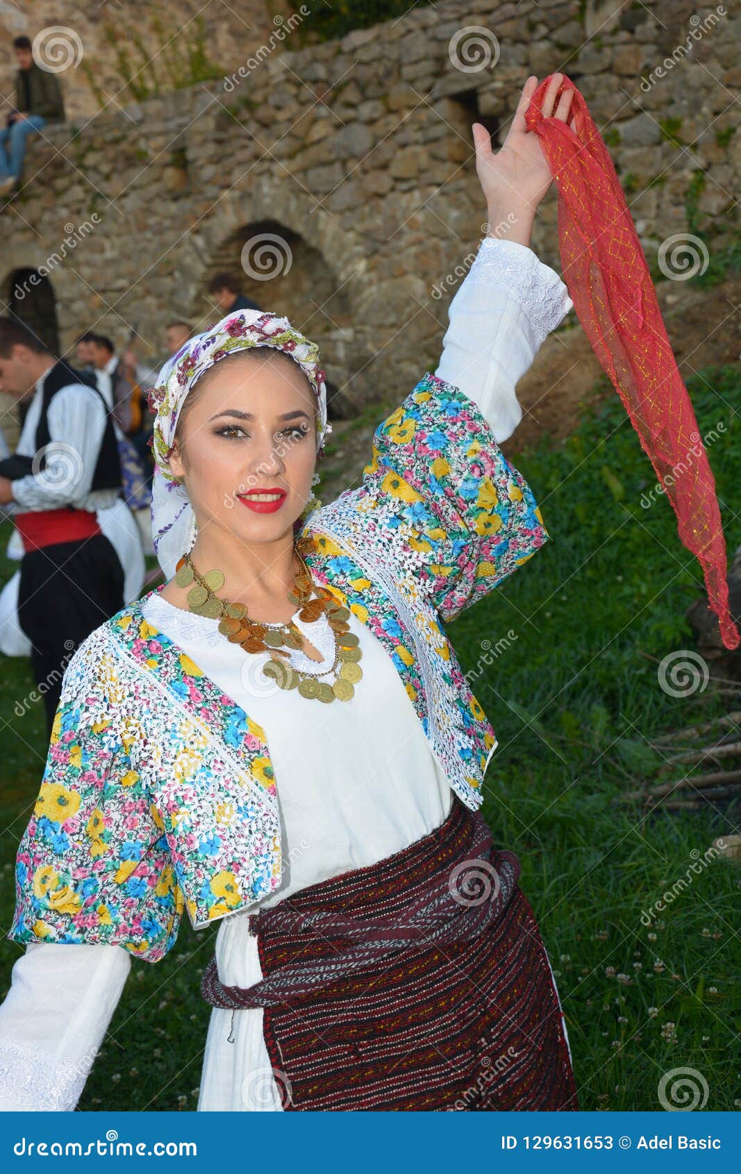 Beautiful Woman Wearing Traditional Clothing Posing Editorial Stock ...